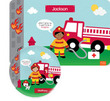 Firefighter  Personalized Placemat and Plate Set
