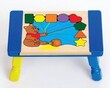 Personalized Honey Bear Puzzle Stool in Primary Colors