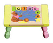 Personalized Honey Bear Puzzle Stool in Pastel Colors