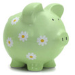 Personalized Daisy Piggy Bank