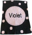 Polka Dots and Circle Personalized Baby Blanket