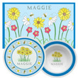 Wildflowers Personalized Placemat with Plate & Bowl