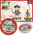 Pirate Personalized Placemat, Plate and Bowl Set