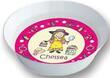 Dress-Up Girl Personalized Bowl