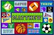 Sports Personalized Placemat For Boys
