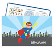 Superhero Personalized Activity Placemat