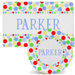 Bright Dots Personalized Placemat and Plate Set