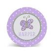 Lavender Butterfly Personalized Plate