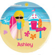 Beach Girl Personalized Plate