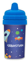 Personalized Rocket Launching Sippy Cup