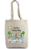 Personalized Boys Camp Tote Bag