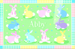 Easter Bunnies Personalized Placemat