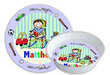 Baby Boy's Personalized Plate and Bowl Set
