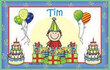 Birthday Boy's Personalized Placemat for Boys
