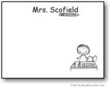Rectangular Self-Stick Personalized Notepads (Available in 3 sizes on white or yellow paper)
