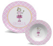 Ballerina Personalized Plate & Bowl Set