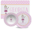 Ballerina Personalized Placemat & Dish Set