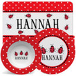 Ladybugs Personalized Placemat and Dish Set