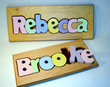 Wooden Name Puzzle Board