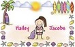 Beach Scene Personalized Placemat for Boy or Girl