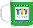 Race Cars Personalized Mug for Boys