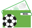 Soccer Fan Personalized Activity Placemat  for Boys