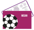 Personalized Girl Soccer  Activity Placemat