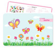 Personalized Butterfly Field Activity Placemat