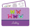 Bright Butterflies Personalized Activity Placemat for Girls