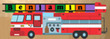 Fire Truck Long Puzzle Name Board
