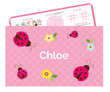 Three Ladybugs Personalized Activity Placemat