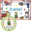Superhero Personalized Placemat and Plate Set