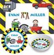 Trucks Personalized Placemat, Plate and Bowl Set