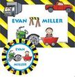 Trucks Personalized Placemat and Plate Set