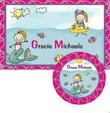 Mermaid Personalized Placemat and Plate Set