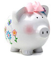 Personalized Flutterflies Piggy Bank for Girls