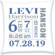 Personalized  Birth Stats Pillow For Boys