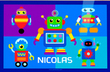 Rocking  Robots Personalized Placemat