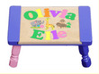 Double Name Animal Puzzle Stool in Pastel Colors