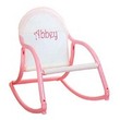 Personalized Child's Pastel Rocking Chair with White Mesh Seat