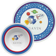 Blast Off Personalized Plate & Bowl Set