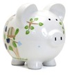 Personalized Tropical Blue Jungle Animals Piggy Bank-1 in stock