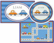 Cars Personalized Placemat and Plate