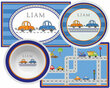Cars Personalized Placemat with Plate & Bowl