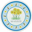 Wildflowers Personalized Plate