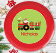 Personalized Santa Train  Plate