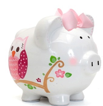 girly piggy bank