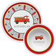 Fire Truck Personalized Plate & Bowl Set