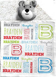 Personalized Initial & Name Baby Blankie for Boys