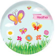 Butterfly Field Personalized Girl's Plate